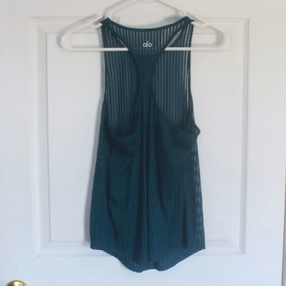 Alo Yoga | Ribbed Essence Racer Back Tank size Small Athletic Workout